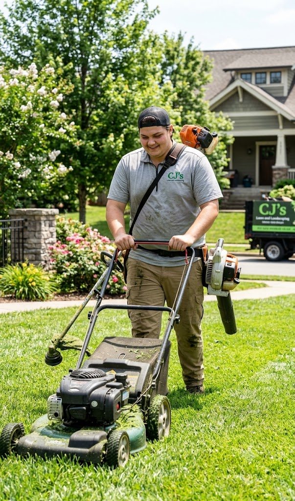 Portrait of Colson, founder of CJ's Lawn and Landscaping